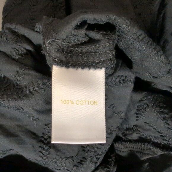 House Of Harlow 1960 Palm Tree Embroidered Trouser Black Pants Women's Sz Large - Picture 4 of 10